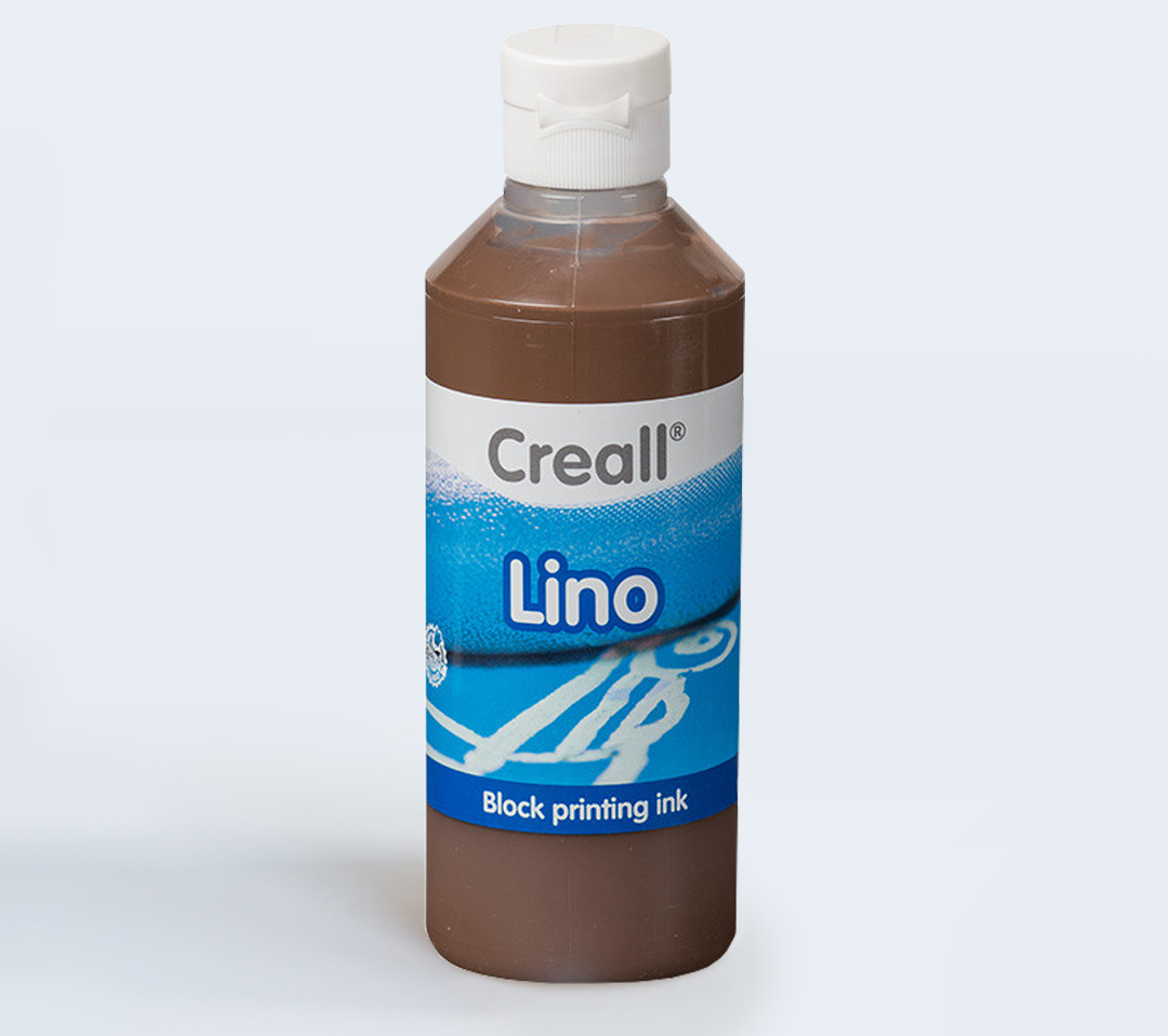 Водорастворимая краска для линогравюры 250мл Creall-Lino — коричневый