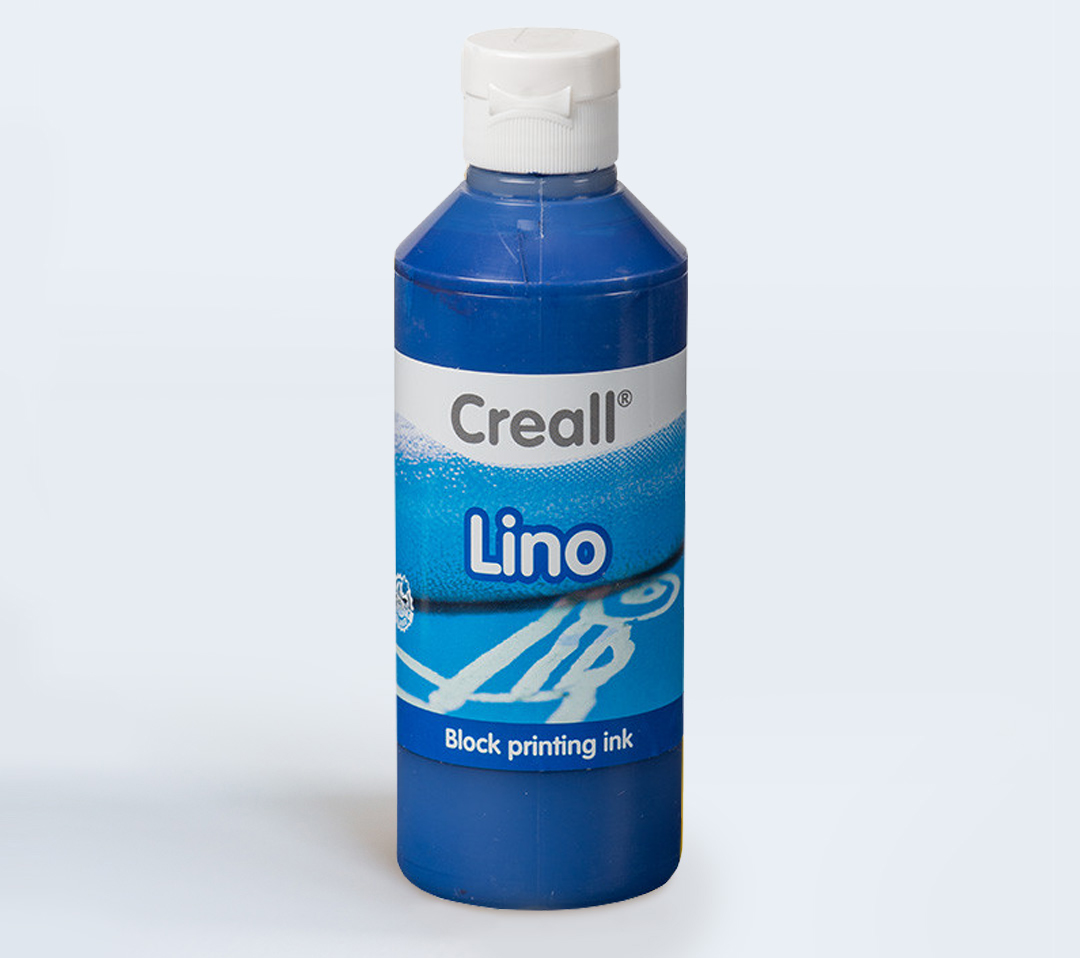 Водорастворимая краска для линогравюры 250мл Creall-Lino — синий тёмный