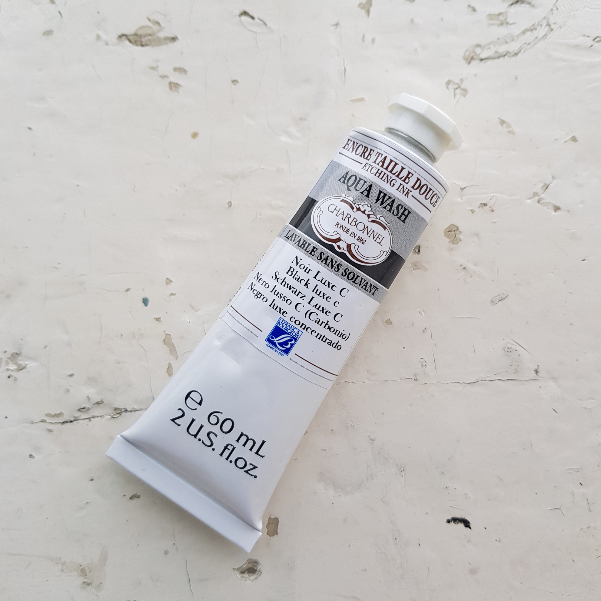Офортная краска Charbonnel Aqua Wash 60 мл — Black Luxe C