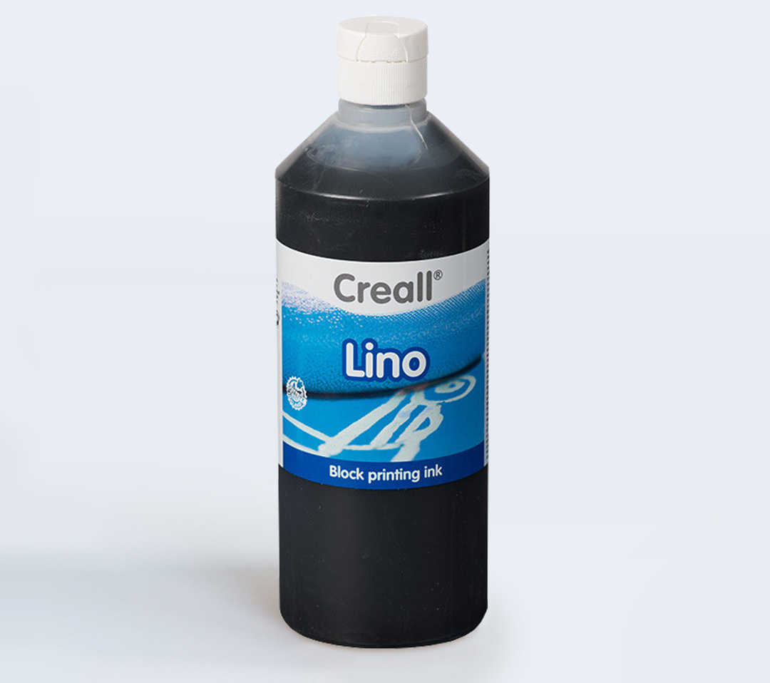 Водорастворимая краска для линогравюры 500мл Creall-Lino — чёрный