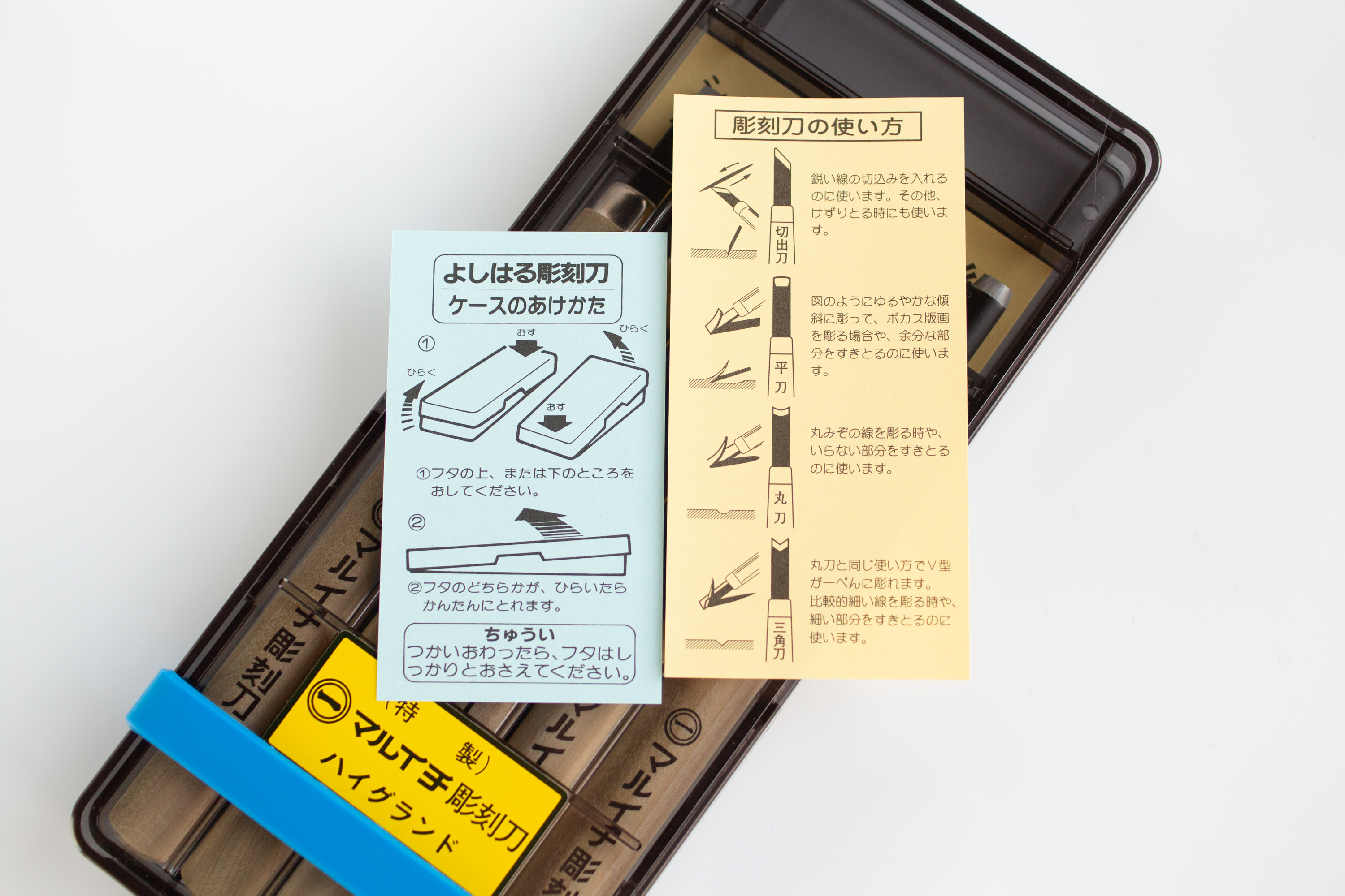 Набор резцов в кейсе KL-5 Япония длинная ручка
