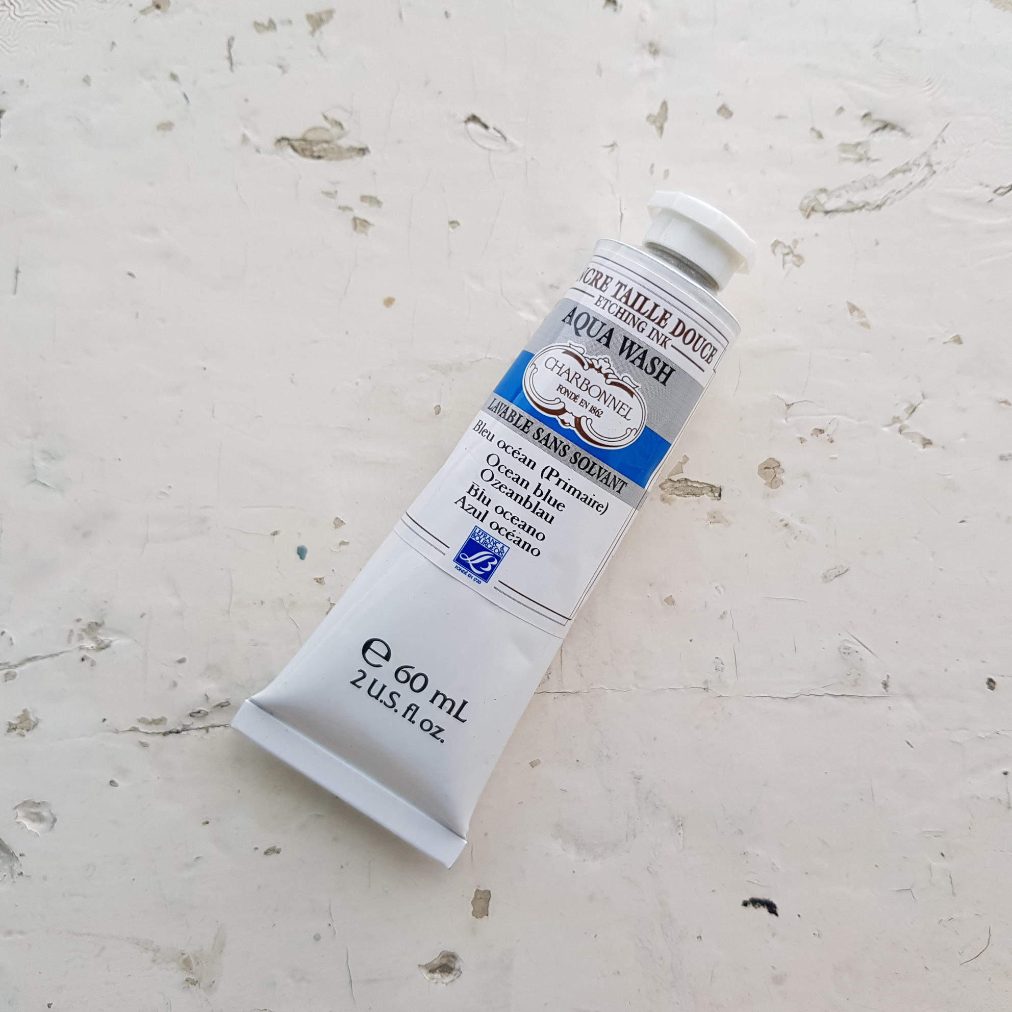 Офортная краска Charbonnel Aqua Wash 60 мл — Ocean Blue