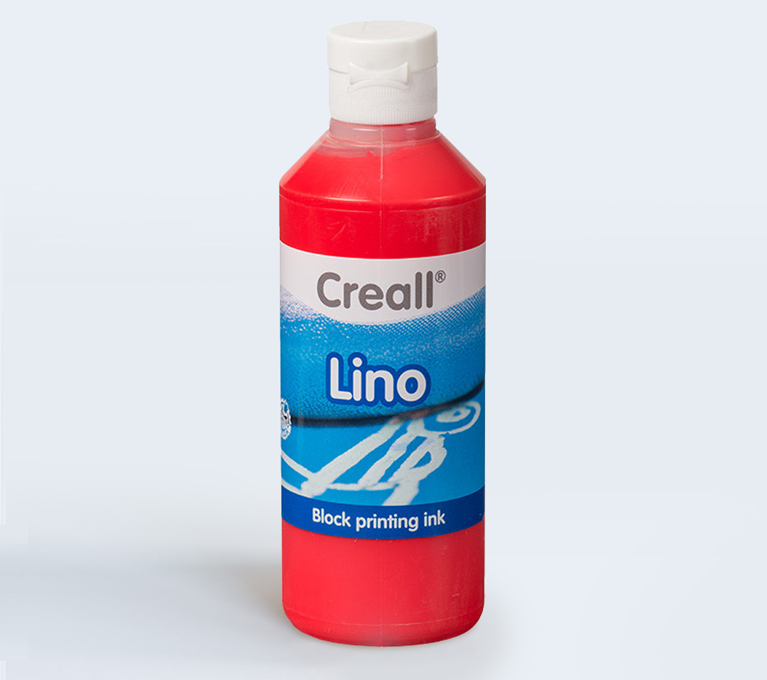 Водорастворимая краска для линогравюры 250мл Creall-Lino — красный светлый